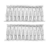 YolieraArt Lot de 20 crochets de gouttière cachés en aluminium robuste avec vis pré-insérées, pour réparation et renforcement de gouttière en aluminium de 12,7 cm