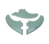 YolieraArt Lot de 3 ailerons de planche de surf 2ème génération G5, vert, fibre de verre et PVC, aileron rigide, distribution automatique de l'eau, améliore la stabilité, installation facile,