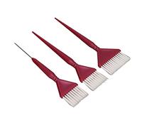 YolieraArt Lot de 3 pinceaux de couleur pour cheveux, applicateurs de teinture en laine ABS et fibre avec poignée antidérapante, pour coloration des cheveux en salon et à la maison