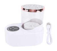 YolieraArt Nettoyeur automatique de pinceaux de maquillage, alimenté par USB, nettoyeur de brosse cosmétique électrique avec corps transparent, grande capacité pour un usage domestique