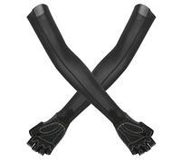 YolieraArt Outdoor Sunscreen Gloves, Polyurethane Cycling Gloves, Black, Anti Skid Breathable, Long Arm Sleeves for Road Bike Sports Fitness Outdoor Movement (M)