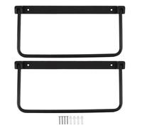 YolieraArt Pair of Foldable RV Shoe Rack, Aluminium Alloy, Wall Mounted, Space Saving, for RV Travel Trailer Yacht, Hanging Shoes Organizer (black)