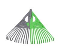 YolieraArt Râteau à feuilles amovible à 24 dents, design articulable pour un nettoyage efficace de la cour, construction en plastique robuste pour parterres de fleurs et pelouses