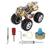YolieraArt Stirling Modèle de voiture en alliage de zinc assemblé, moteur à combustion externe, kit éducatif de science physique pour enfants et adultes, jouet de démonstration de bureau