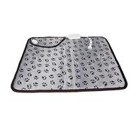 YolieraArt Tapis chauffant pour animal de compagnie, contrôle de la température à 3 vitesses, imperméable, résistant aux rayures, antidérapant, tapis chauffant rapide (style rose)