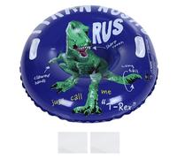 YolieraArt Tube à neige générique de 91,4 cm, luge à neige gonflable avec motif dinosaure et poignées robustes, jouet d'hiver en PVC résistant au froid pour enfants