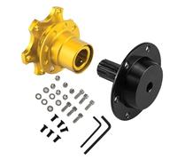 Yolieraart Universal Wheel Wheel Release rapide, Golden Aluminium and Iron Racing Adapter S N A P OF F F avec centre et outils pour la plupart des voitures