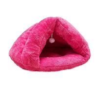 YolieraArt Winter Cat Bed, Slipper Design Pet Maison avec Toison Arctique et Coton PP, lit de Grotte Chaud pour Chats de Petits Chiens