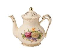 YOLIFE Théière Un Classique En Céramiques, Motifs de fleurs, Phnom Penh, 850ML