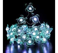 YoLight Tortues de mer 3D Guirlande Lumineuse 14,1 pi 40 LED à piles/USB Tortoise avec Minuterie à Distance pour Décoration Maison Gardin Mariage Noël (Batterie, Tortue bleu)