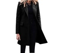 Yolimok 2023 Manteau Cachemire Long Femme Hiver éPais Manteaux à La Mode Chaud En Laine Vestes Parka Cardigan Slim Overcoat,Manteau d'hiver long femme Mélanges de laine chaud pardessus Nouveau Style