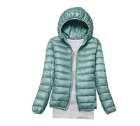Yolimok Veste Femme,Doudoune Femme,Doudoune Femme ImperméAble Coupe-Vent Avec Capuche,Doudoune Fine Ultralight Femme,Capuche Mince Veste D'ExtéRieur Courte,LéGer Compressible Veste