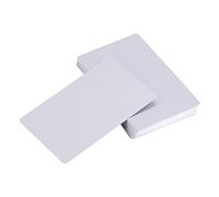 yolina Cartes de Visite, 50pcs Cartes de Visite en métal de Sublimation de Ruban, Blancs de Sublimation de Cartes de Visite en métal gravés 3.4x2.1in Thicknes (0.30mm)(Argent)