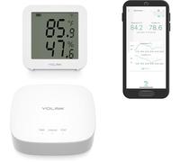 YoLink Capteur de température et d'humidité version X3, prend en charge l'actualisation des données en temps réel de l'application, Alexa, IFTTT, intégration de l'assistant domestique - Hub YoLink