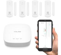 YoLink Kit de démarrage Smart Home : 4 capteurs de portefenêtre et kit de concentrateur, Compatible avec Alexa, IFTTT, Application pour Surveillance à Distance, contrôle et alertes, alertes de Porte