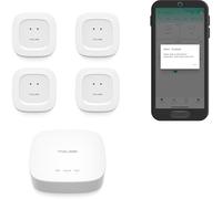 YoLink Kit de démarrage Smart Home : concentrateur et capteur de fuite d'eau, lot de 4, SMS/SMS, notifications par e-mail et push, portée en plein air LoRa jusqu'à 0,6 km, avec Alexa, IFTTT, assistant