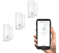 YoLink Lora Lot de 3 capteurs intelligents pour Porte et fenêtre : Rappels de Porte Ouverte à Gauche, portée en Plein air jusqu'à 1/4 Mille, autonomie de la Batterie jusqu'à 5 Ans, Alexa, IFTTT,