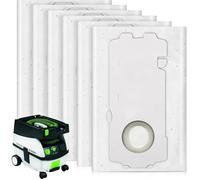 Yolispa 10 pièces de sacs à poussière pour aspirateur, sacs filtrants, accessoires pour aspirateur Festool CT MINI/CT MIDI/CT 15 à partir de 2019, sacs filtrants de rechange à grande capacité