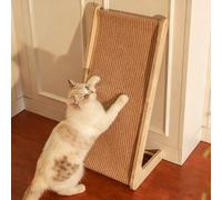 Yolispa Griffoir pour Chat, Griffoir Épaissi en Forme de L, Double Usage en Sisal Colonne à Chat en Forme Protection Meubles Protection du Canapé pour Tous Les Chats