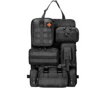 Yolispa Organisateur Tactique de Siège de Voiture, Protecteur de Dossier Organisateur pour Siège Avant avec 5 Poches Amovibles, Rangement Universel pour Dossier Voiture et de Camion