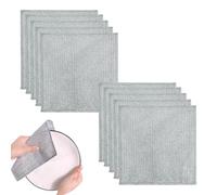 Yolistar 10 Pièces Chiffon Multifonction en Fil Métallique,Torchon en Fil Métallique Épurateur de Vaisselle pour Cuisine,Deux Couches Chiffons de Nettoyage 20x20cm