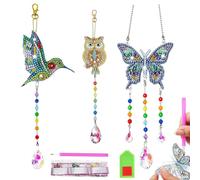 Yolistar 3 Pièces 5D DIY Diamond Painting, Cadeau Fille 6 7 8 9 10 Ans, Activites Manuelles Jouet Enfants Kits, Diamant Enfant Autocollant, pour Décoration Murale D'IntéRieur Enfants Adultes