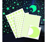 Yolistar 342 pièces Etoiles Phosphorescentes Plafond Lune, gommettes Autocollantes Enfant, Autocollants Lumineux, pour Bébé Chambres d'Enfants Fille Garcon Plafond Décoration