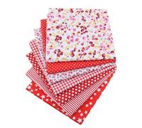 Yolistar 7pcs Tissus Coton Couture, Lot De 50 * 50cm Mixtes Textile Tissu CarréS, Patchwork Coton Tissus, Pour Diy Fait à La Main En Tissu à Coudre Quilting Designs DifféRent