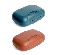 Yolistar Boite Savon Voyage, 2Pcs Porte Savon avec Couvercle, pour Maison,Camping et Voyage