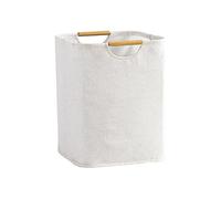 Yolistar Panier à Linge, Panier a Linge Beige 30×30×40 cm, Panier à Linge Sale Pliable, Panier a Linge de Bain avec Poignée, pour Chambre à Coucher, Salle De Bain, Dortoir, Buanderi