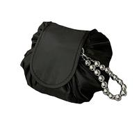 Yolistar Rangement Maquillage,Maquillage à Une étape de Conception de Cordon,Trousse de Maquillage Femme,Pochette Maquillage pour Les Femmes Paresseuses,Chaîne de Perles à Main