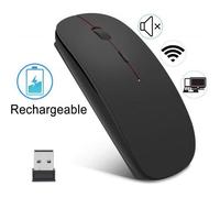 YOLISTAR Souris sans Fil Rechargeable - 2.4G sans Fil/Ultra-Mince/Optique/Silencieux (800-1200-1600) DPI Réglable Wireless Mouse