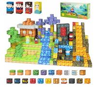 Yolla Loos 150PCS Jouets de Blocs de Construction magnétiques-Ensemble de Jouets Montessori, Magnetic Blocks for Boys and Girls Aged 3+ Years Old