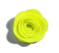 YOLNEY Roses en Feutre Non tissées pour Nouveau-né, 10 pièces, 4CM, Fleurs artificielles pour Embellissement décoratif de Mariage, pour la Maison, Jardin, Citron Vert