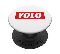 Yolo. on ne VIT qu'une Fois Meme Design PopSockets PopGrip Adhésif