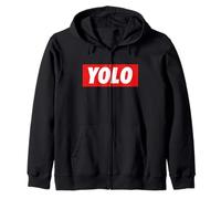Yolo. on ne VIT qu'une Fois Meme Design Sweat à Capuche