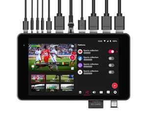 YOLOLIV YoloBox Pro, Un encodeur enregistreur de Studio de Diffusion en Direct Multi-caméras Tout-en-Un, Portable