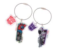 YOLOPARK Transformers G1 Lot de 2 porte-clés - Optimus-Prime et Megatron - Collection classique en métal (6,6 x 3,4 cm, lot de 2)