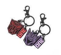 YOLOPARK Transformers Lot de 2 porte-clés en métal avec logo Decepticon officiel pour les fans, les collectionneurs et les cadeaux