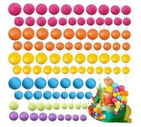 yolzhxe 108 Pièces Boule Decoration Gateau, Mini Ballon Cake Topper | 6 Couleurs Decoration Gateau Anniversaire, Cupcakes Toppers Balle, pour Baby Shower, Anniversaire, Mariage