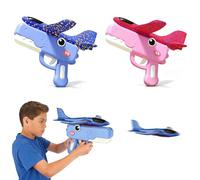 yolzhxe 2 Pièces Avion Polystyrene Planeur, Avion Jouet avec Catapulte | 2 en 1 Polystyrene Airplane, Idéal Comme Cadeau D'anniversaire ou de Noël pour les Enfants de 6 ans et plus