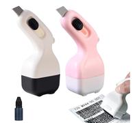 yolzhxe 2 Pièces Tampon Confidentiel Roulant, Tampon ID Protector, Timbre à Rouleau de Sécurité avec Encre, Pour personnel données et Adresse Protection de la Vie Privée