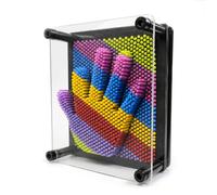 yolzhxe 3D Tableau à Clous Coloré, 12.5 x 9.5 cm Petit Planche à Ongles | Créative D'ongles pour Impressions 3D, Jouet avec Empreinte de Main, pour Cadeau pour Garçons et Filles