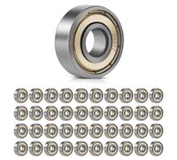 yolzhxe 40 Pièces Roulements à Billes, 608ZZ Roulement Skateboard, 8 mm x 22 mm x 7 mm, Métal Double Blindage Roue, pour Skateboard Scooters Inline Skates, Roller, Patins