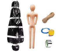 yolzhxe Halloween Cadavre Suspendu, Accessoire de Sac Mortuaire Prop | Décorations d'halloween Effrayantes, Fausses Cadavres, Victimes Mortes pour Halloween Décoration Jardin, Fête Maison Hantée