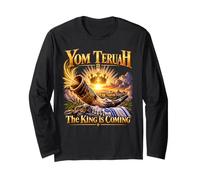 Yom Teruah The King is Coming Shofar Biblique Feast Hébreu Manche Longue