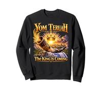 Yom Teruah The King is Coming Shofar Biblique Feast Hébreu Sweatshirt