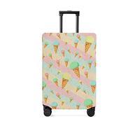 yomeeaaaa Housse de bagage de voyage en crème glacée d'été, rose et bleu, anti-rayures, élastique, lavable, 55,9 à 63,5 cm, Ice Creamjim8484, S(18-21in)