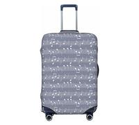 yomeeaaaa Housse de protection pour bagages de voyage mexicaine taco et bière lavable à roulettes pour bagages, housses de bagages pour fermeture éclair et boucle, 61 cm, Notes de musique., S(18-21in)