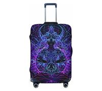 yomeeaaaa Magic Girl Housse de protection élastique pour voyage Motif lotus géométrique Taille M 48-81 cm, Noir , XL(29-32in)